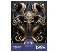 1000 Pieces Jigsaws Adults Puzzles Gifts Cthulhu Monster Art Deco Puzzles for Adults Fun Games Staycation Kill Time Birthday Present, Gifts, 38x26cm/1000pcs