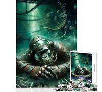 1000 Pieces Jigsaws Adults Puzzles Gifts Cyber Primate︰ Survivor Educational Toy Art Work Gift for Educational Game Challenging To Complete Size 50x75cm