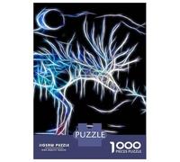 1000 Pieces Jigsaws Adults Puzzles Gifts Deer at Night Adult Jigsaw Hands-on Game But Fun And Humorous Great Gift for Gaming 38x26cm/1000pcs