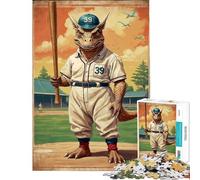 1000 Pieces Jigsaws Adults Puzzles Gifts Dino Home Run King Difficult And Challenge Home Art Decor Educational Toy for And from 14 Years And over (38x52cm)