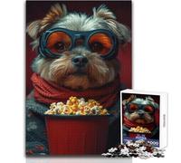1000 Pieces Jigsaws Adults Puzzles Gifts Dog Movie Night Educational Family Game Difficult Challenge Gifts Ideas Size 50x75cm