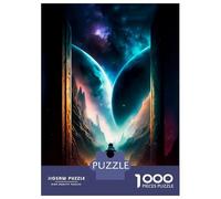 1000 Pieces Jigsaws Adults Puzzles Gifts Doors to Another World Jigsaw for Adults Brain Teaser Game Perfect Decoration Challenging To Complete 38x26cm/1000pcs