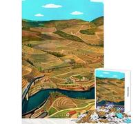1000 Pieces Jigsaws Adults Puzzles Gifts Douro Valley Relaxing Games Suitable for Couples Toy Wall Decor for Is Ideal As A Gifts (38x26cm)