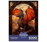 1000 Pieces Jigsaws Adults Puzzles Gifts Dragon in A Glass Jigsaw Puzzle Fun Games For Family Fun Gifts for Friends And Family 38x26cm/1000pcs