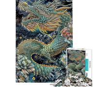 1000 Pieces Jigsaws Adults Puzzles Gifts Eastern Dragon Adult Jigsaw Puzzles Pattern Assembly for Birthday, for Friends And Family (Size 38x52cm)