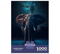1000 Pieces Jigsaws Adults Puzzles Gifts Elephant Under Stars Adult Jigsaw Hands-on Game But Fun And Humorous Great Gift for Gaming 70x50cm/1000pcs
