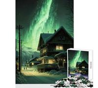 1000 Pieces Jigsaws Adults Puzzles Gifts Emerald Sky Adult Jigsaw Puzzles Pattern Assembly for Birthday, for Friends And Family (38x26cm)