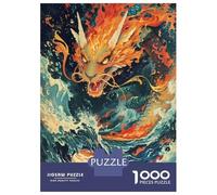1000 Pieces Jigsaws Adults Puzzles Gifts Ethereal Dragon Surge Puzzles for Adults Fun Games Staycation Kill Time Birthday Present, Gifts, 70x50cm/1000pcs