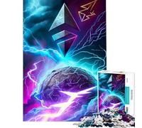 1000 Pieces Jigsaws Adults Puzzles Gifts Ethereum Network for Educational Game Challenge Toy Educational Game Wall Decoration Art Work Gifts (Size 38x26cm)