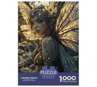 1000 Pieces Jigsaws Adults Puzzles Gifts Fairy with Golden Wings Jigsaw Fun Games Precision Cutting Gifts for Friends And Family 52x38cm/1000pcs