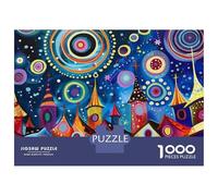 1000 Pieces Jigsaws Adults Puzzles Gifts Fantasy Art Print - Whimsical Cityscape Jigsaw Puzzle Relaxing Games Difficult Hard Birthday Present, Gifts, 52x38cm/1000pcs