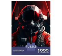 1000 Pieces Jigsaws Adults Puzzles Gifts Fighter Pilot Jigsaws for Adults Relaxing Games Wall Decoration Birthday Present, Gifts, 38x26cm/1000pcs