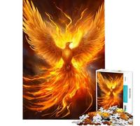 1000 Pieces Jigsaws Adults Puzzles Gifts Flying Fire Phoenix Fun at Home Activities, Enhance Memory Brain Teaser Game for And 14 Years And over (50x75cm)