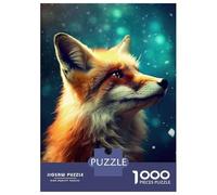 1000 Pieces Jigsaws Adults Puzzles Gifts Fox Galaxy Puzzles for Adults Fun Games Staycation Kill Time Birthday Present, Gifts, 70x50cm/1000pcs