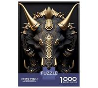 1000 Pieces Jigsaws Adults Puzzles Gifts God Triceratops Dinosaur Puzzle for Adults Relax Games For Family Fun Gifts for Friends And Family 38x26cm/1000pcs