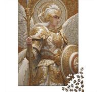 1000 Pieces Jigsaws Adults Puzzles Gifts Golden Guardian Armor Set Puzzle for Adults Relax Games Hand Speed Race Birthday Present, Gifts, 52x38cm/1000pcs