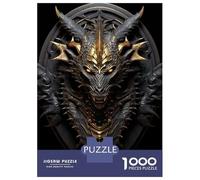 1000 Pieces Jigsaws Adults Puzzles Gifts Golden Lord Elder Dragon Art Decoration Puzzles for Adults Fun Games Staycation Kill Time Birthday Present, Gifts, 38x26cm/1000pcs