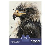 1000 Pieces Jigsaws Adults Puzzles Gifts GoldenEyed Eagle Puzzles for Adults Family Games Pattern Assembly Educational Challenge 38x26cm/1000pcs