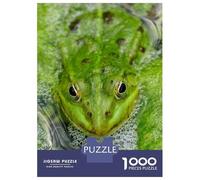 1000 Pieces Jigsaws Adults Puzzles Gifts Green Frog in Pond Puzzles for Adults DIY Toys Home Decoration Gifts for Friends And Family 70x50cm/1000pcs