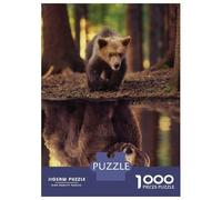 1000 Pieces Jigsaws Adults Puzzles Gifts Grizzly Bear Mindset Jigsaws for Adults Fun Games For Family Fun Great Gift for Gaming 52x38cm/1000pcs