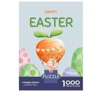 1000 Pieces Jigsaws Adults Puzzles Gifts Happy Easter Puzzles for Adults Family Games Pattern Assembly Educational Challenge 70x50cm/1000pcs