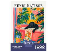 1000 Pieces Jigsaws Adults Puzzles Gifts Henri Matisse Style Gorilla Bath Jigsaws for Adults DIY Toys Enhance Memory Gifts for Friends And Family 70x50cm/1000pcs