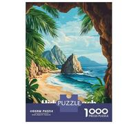 1000 Pieces Jigsaws Adults Puzzles Gifts Hidden Beach Mexico Jigsaw for Adults Relaxing Games Difficult Challenge Birthday Present, Gifts, 70x50cm/1000pcs