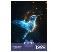 1000 Pieces Jigsaws Adults Puzzles Gifts Hummingbird in Stardust Jigsaws for Adults Fun Games For Family Fun Great Gift for Gaming 38x26cm/1000pcs