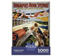 1000 Pieces Jigsaws Adults Puzzles Gifts Indianapolis Motor Speedway 1909 Puzzles for Adults Fun Games Staycation Kill Time Birthday Present, Gifts, 70x50cm/1000pcs