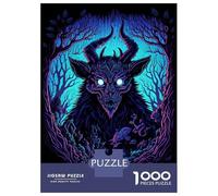 1000 Pieces Jigsaws Adults Puzzles Gifts Infernal Winter - The Neon Bear Awakens Puzzle for Adults Relax Games Hand Speed Race Birthday Present, Gifts, 70x50cm/1000pcs
