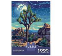 1000 Pieces Jigsaws Adults Puzzles Gifts Joshua Tree Park Puzzles for Adults Fun Games Staycation Kill Time Birthday Present, Gifts, 38x26cm/1000pcs