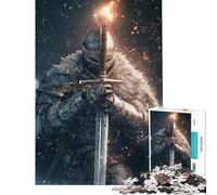 1000 Pieces Jigsaws Adults Puzzles Gifts Knight's Eternal Flame Adult Jigsaw Puzzles Pattern Assembly for Birthday, for Friends And Family (Size 38x26cm)