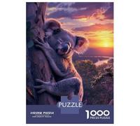 1000 Pieces Jigsaws Adults Puzzles Gifts Koalas Sunset Embrace Jigsaws for Adults Relaxing Games Wall Decoration Birthday Present, Gifts, 38x26cm/1000pcs