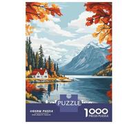 1000 Pieces Jigsaws Adults Puzzles Gifts Lake Louise Canada Puzzles for Adults Toy Wall Decor Perfect Decoration Challenging To Complete 70x50cm/1000pcs