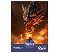 1000 Pieces Jigsaws Adults Puzzles Gifts Legendary Fire Dragon Jigsaw for Adults Family Games A Work of Art Gifts for Friends And Family 38x26cm/1000pcs