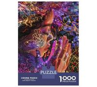 1000 Pieces Jigsaws Adults Puzzles Gifts Light Prayer Puzzles for Adults Fun Games Staycation Kill Time Birthday Present, Gifts, 52x38cm/1000pcs