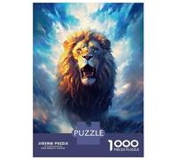 1000 Pieces Jigsaws Adults Puzzles Gifts Lion Roar Jigsaws for Adults Anti-Stress Toys Difficult Challenge Challenging To Complete 70x50cm/1000pcs