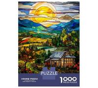 1000 Pieces Jigsaws Adults Puzzles Gifts Little Gardens by The Road Puzzle for Adults Hands-on Game Analysis And Logic Challenging To Complete 52x38cm/1000pcs