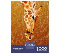 1000 Pieces Jigsaws Adults Puzzles Gifts Love Mother Giraffe Jigsaw Puzzle DIY Toys A Work of Art Gifts for Friends And Family 38x26cm/1000pcs