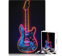 1000 Pieces Jigsaws Adults Puzzles Gifts Luminous Melodies Guitar Brainteaser Family Games Analysis And Logic DIY Toys Size 50x75cm