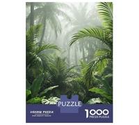 1000 Pieces Jigsaws Adults Puzzles Gifts Lush Tropical Rainforest Scene Puzzles for Adults Fun Games Staycation Kill Time Birthday Present, Gifts, 70x50cm/1000pcs