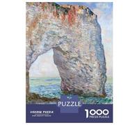 1000 Pieces Jigsaws Adults Puzzles Gifts Manneporte near Etretat Puzzles for Adults Fun Games Staycation Kill Time Birthday Present, Gifts, 70x50cm/1000pcs
