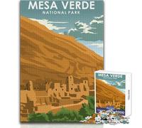 1000 Pieces Jigsaws Adults Puzzles Gifts Mesa Verde National Park Challenging Game Toys Perfect Decoration Toy Wall Decor Size 38x52cm