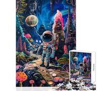 1000 Pieces Jigsaws Adults Puzzles Gifts Mini Spaceman Wonderland Fun Games Pattern Assembly Toy Wall Decor for Is Ideal As A Gifts (50x75cm)