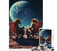 1000 Pieces Jigsaws Adults Puzzles Gifts Monkeys on A Distant Planet Adult Jigsaw Puzzles Pattern Assembly for Birthday, for Friends And Family (50x75cm)