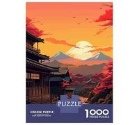 1000 Pieces Jigsaws Adults Puzzles Gifts Mother Cat And Kitten at Sunset Jigsaw for Adults Brain Teaser Game Perfect Decoration Challenging To Complete 52x38cm/1000pcs