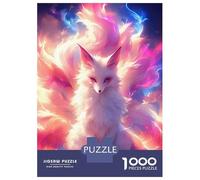1000 Pieces Jigsaws Adults Puzzles Gifts Nine-tailed Fox Fantasy Jigsaws for Adults Fun Games For Family Fun Great Gift for Gaming 52x38cm/1000pcs