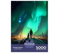 1000 Pieces Jigsaws Adults Puzzles Gifts Northern Light Stargazing Puzzles for Adults Brain Teaser Game Analysis And Logic Birthday Present, Gifts, 70x50cm/1000pcs