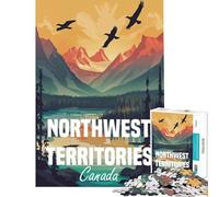1000 Pieces Jigsaws Adults Puzzles Gifts Northwest Territories Canada Poster for Educational Game Toy Intellectual Game Art Work Gifts Family Activities (Size 38x26cm)