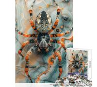 1000 Pieces Jigsaws Adults Puzzles Gifts Orange Spider DIY Toys Art Work Gift Educational Game Artists' Collection, Fine Arts (Size 38x26cm)